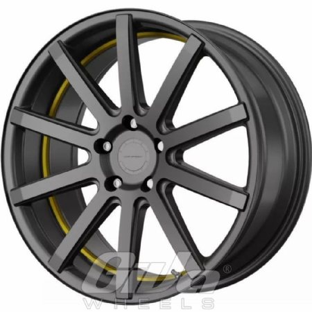 CorSpeed Deville incl spacers Gunmetal with yellow undercut