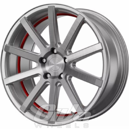 CorSpeed Deville incl spacers Silver with brushed face and red undercut