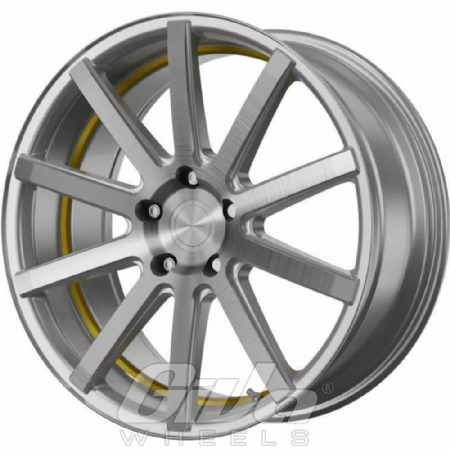 CorSpeed Deville incl spacers Silver with brushed face and yellow undercut