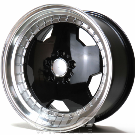 Devoted Wheels AMC80s Aero III Black with polished lip