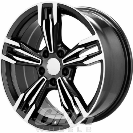 Devoted Wheels Olbia Black with polished face