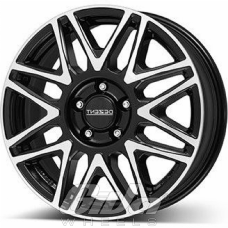 Dezent KH Black with polished face