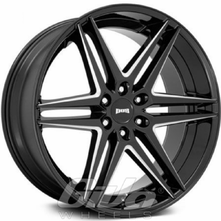 DUB Dirty Dog Black with milled spokes