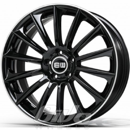 Elit Wheels EW02 Wild beauty Black with polished lip