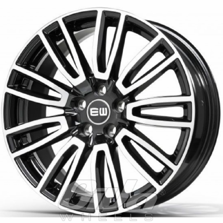 Elit Wheels EW07 Vanity Black with polished face