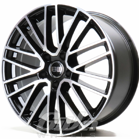 Elit Wheels EW08 Titanium Black with polished face