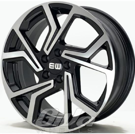 Elit Wheels EW09 Cyclone Black with polished face