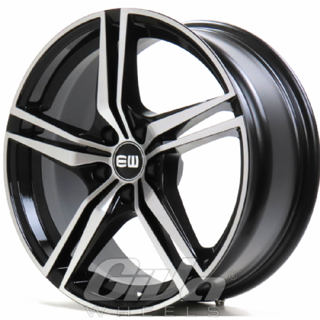 Elit Wheels EW11 Racer Black with polished face