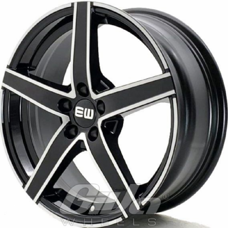 Elit Wheels EW12 Jazzy Black with polished face