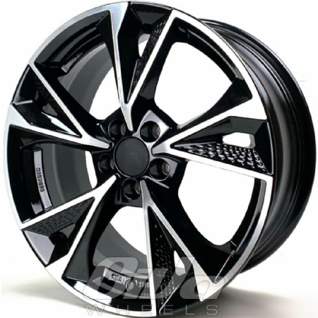 Elit Wheels EW15 Luster Black with polished face