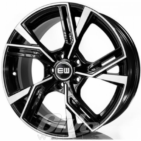 Elit Wheels EW16 Thoth Black with polished face