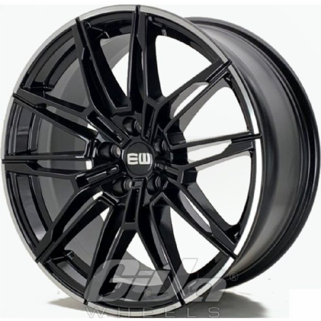 Elit Wheels EW18 Aquila Black with polished lip