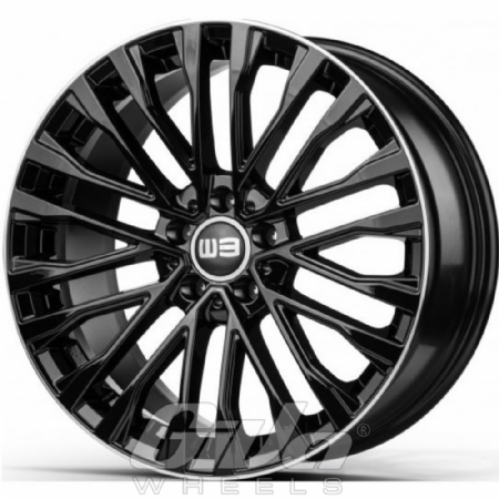 Elit Wheels EW19 Sirius Black with polished lip