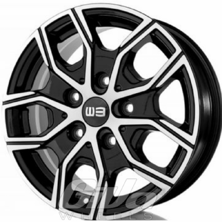 Elit Wheels EW20 Athena Black with polished face