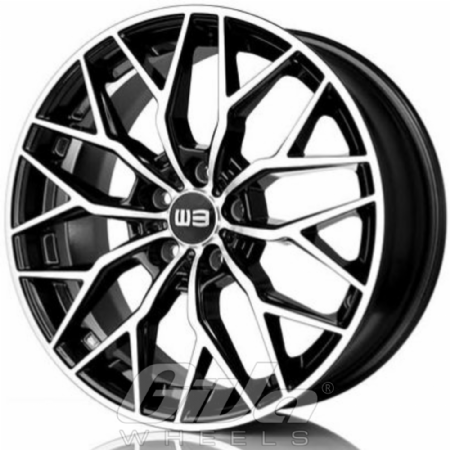 Elit Wheels EW22 Viper X Black with polished face