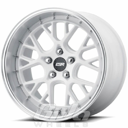 ESR Wheels CS11 White with polished lip