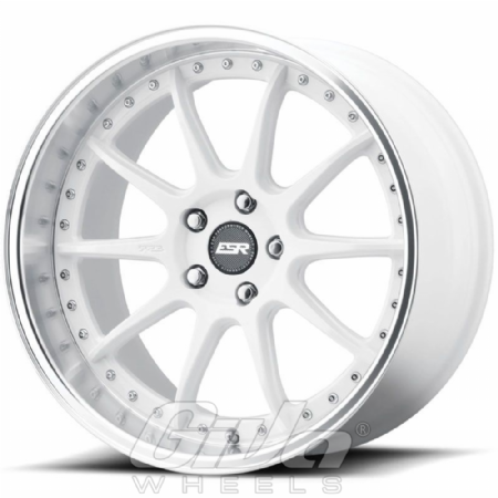 ESR Wheels CS12 White with polished lip