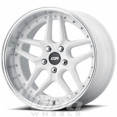 ESR Wheels CS15 White with polished lip