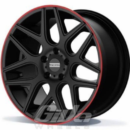 Fondmetal Moros Matt black with red lip
