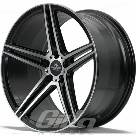 Forzza Bosan Matt black with polished face