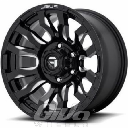 Fuel Blitz Black with milled accents