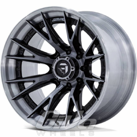 Fuel Catalyst 8H Black with brushed dark tinted face and grey lip