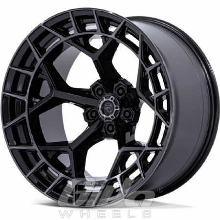 Fuel Charger 5H Black with brushed dark tinted face