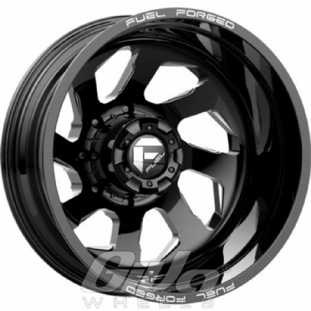 Fuel FF39D Black with milled spokes