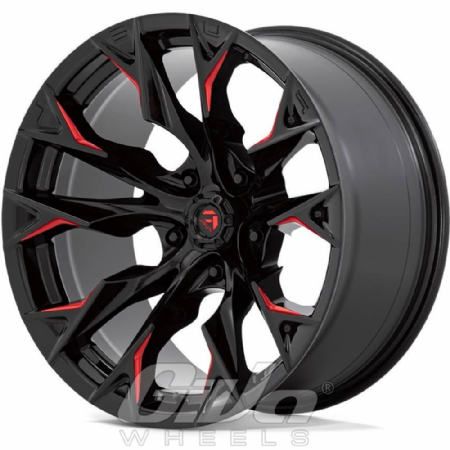 Fuel Flame 5H Black with red milled accents