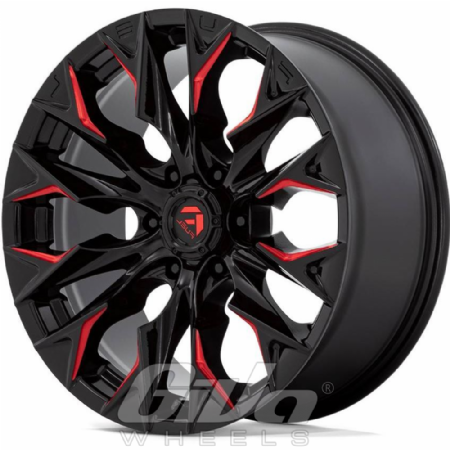 Fuel Flame 6H Black with red milled accents