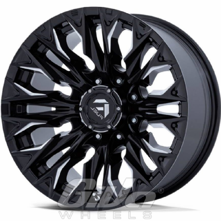 Fuel Flame 8H Black with milled accents
