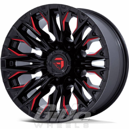 Fuel Flame 8H Black with red milled accents