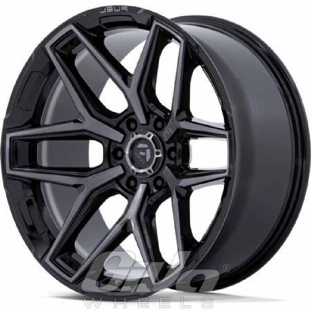 Fuel Flux 6H Black with brushed grey double dark tinted face