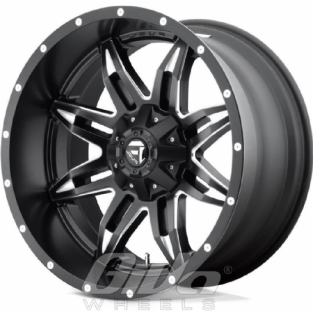 Fuel Lethal (2-Piece) Matt black with milled accents
