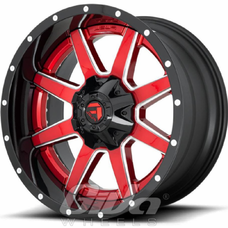 Fuel Maverick Candy red with milled accents and black lip