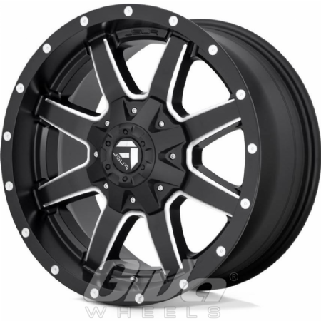Fuel Maverick Matt black with milled accents
