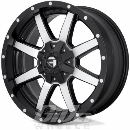 Fuel Maverick Matt black with polished face