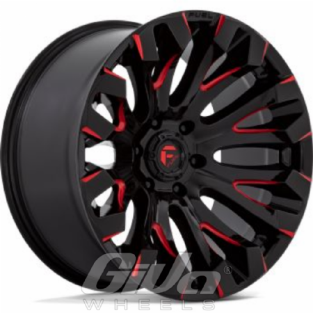 Fuel Quake Black milled red edges