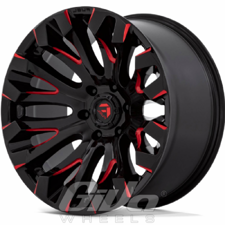 Fuel Quake Black with milled red accents