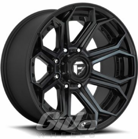 Fuel Siege Black with brushed face and grey tint