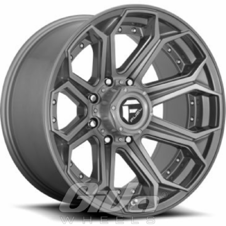 Fuel Siege Gunmetal with brushed face