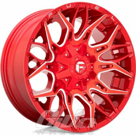 Fuel Twitch Candy red with milled accents