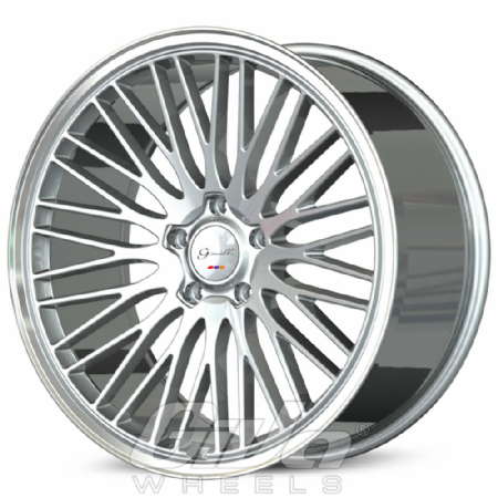 Gianelle wheels Aria Silver with polished face and lip