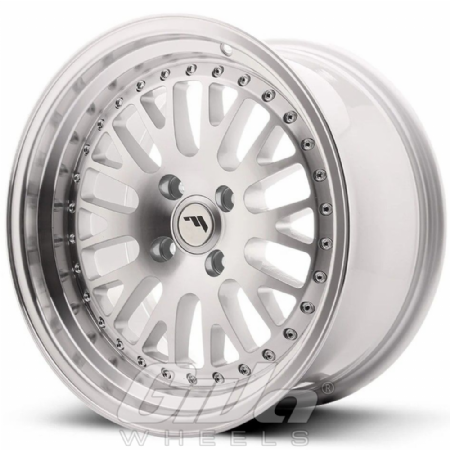 Japan Racing JR10 Blind Silver with polished face and lip