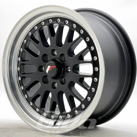 Japan Racing JR10 Multi Matt black with polished lip