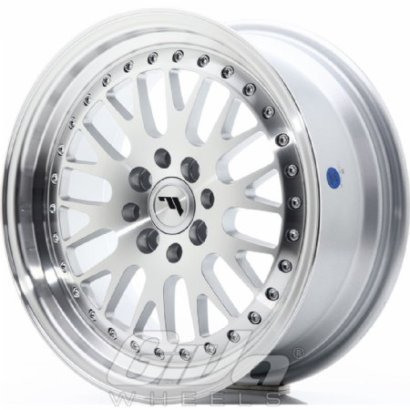 Japan Racing JR10 Multi Silver with polished face and lip