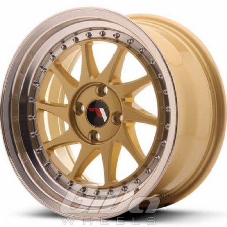 Japan Racing JR26 Blind Gold with polished lip