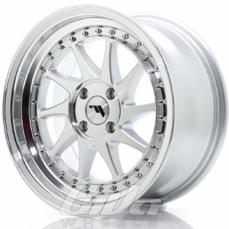 Japan Racing JR26 Blind Silver with polished face and lip