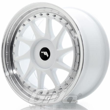 Japan Racing JR26 Blind White with polished lip