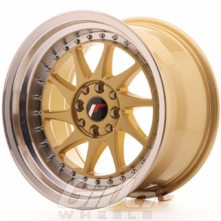 Japan Racing JR26 Multi Gold with polished lip